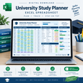 University Study Planner Excel Spreadsheet